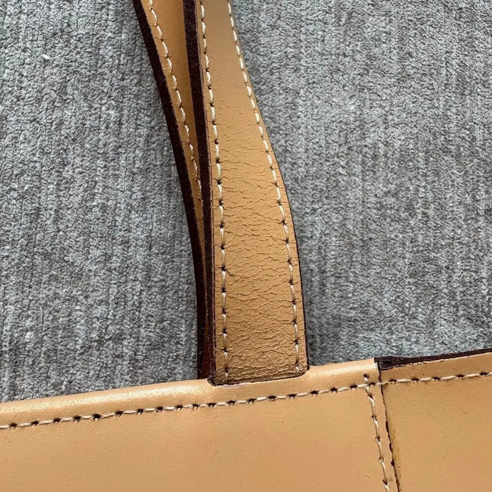 Lamarthe Tan Leather Shoulder Bag - Picture 7 of 8